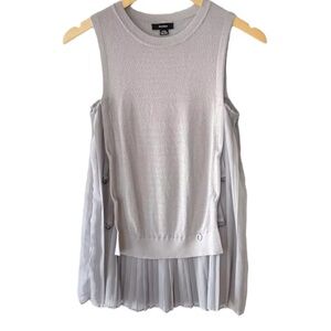 Rudsak XS pleated with straps short sleeved blouse in good used condition